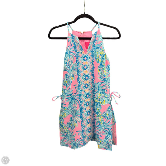 Dress Designer By Lilly Pulitzer In Blue & Pink, Size: Xxs