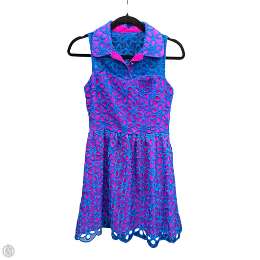 Dress Designer By Lilly Pulitzer In Blue & Pink, Size: 0