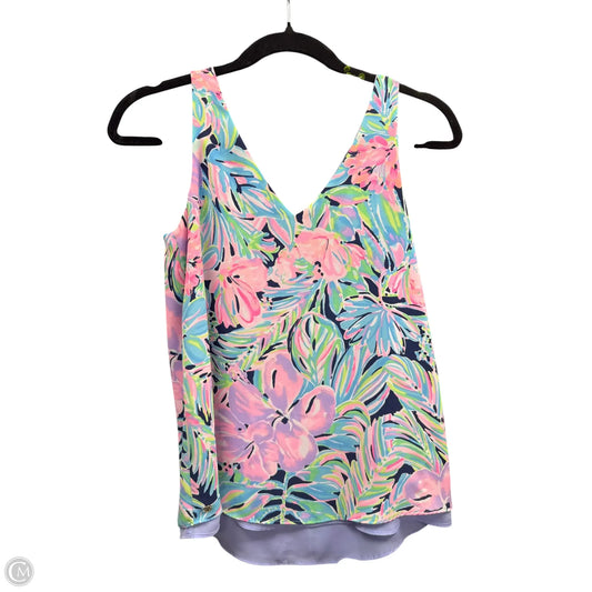 Top Sleeveless Designer By Lilly Pulitzer In Pink & Purple, Size: Xxs