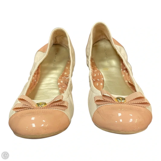Shoes Flats By Tahari In Cream & Pink, Size: 8