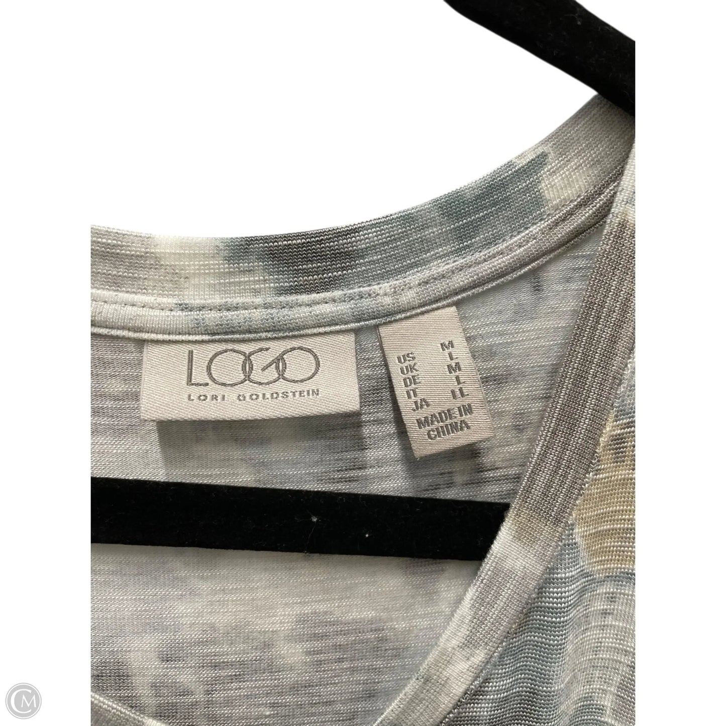 Dress Casual Midi By Logo In Blue & Grey, Size: M