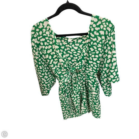 Romper By Flawless In Green & White, Size: Xs