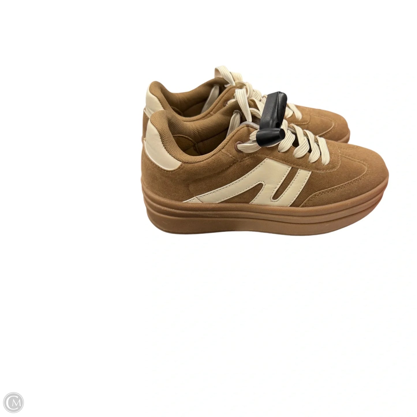 Shoes Sneakers By Clothes Mentor In Brown & White, Size: 5