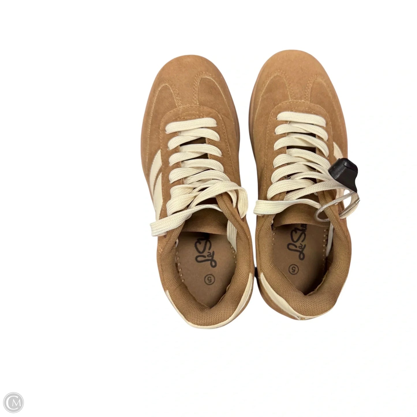 Shoes Sneakers By Clothes Mentor In Brown & White, Size: 5