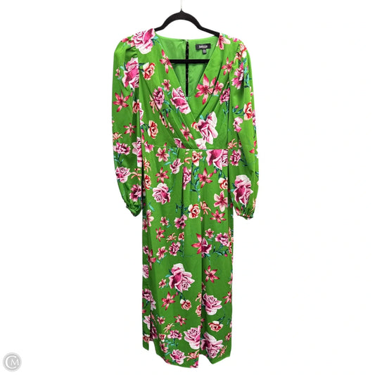 Dress Casual Maxi By Kensie In Green & Pink, Size: 2