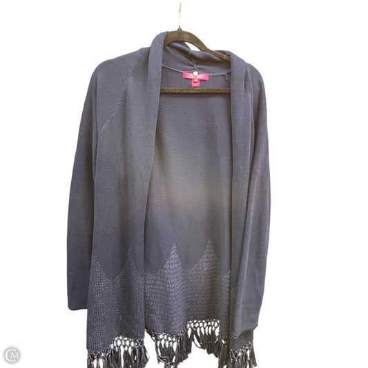 Sweater Cardigan Designer By Lilly Pulitzer In Navy, Size: Xl