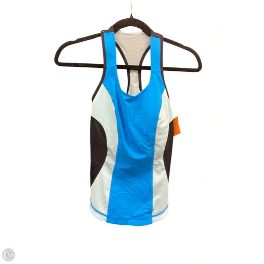 Athletic Tank Top By Lululemon In Black & Blue, Size: 6