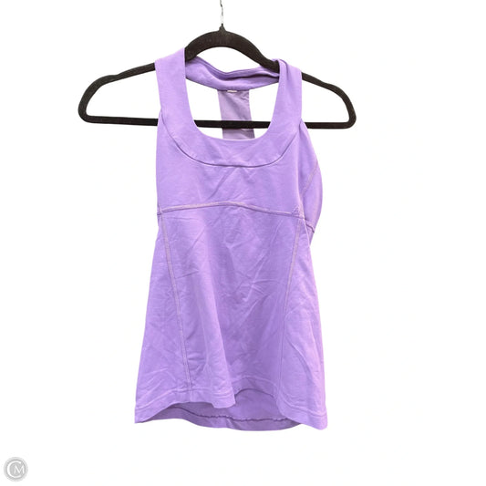 Athletic Tank Top By Lululemon In Purple, Size: 6