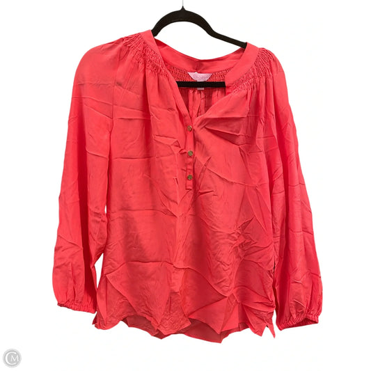 Blouse Designer By Lilly Pulitzer In Coral, Size: M