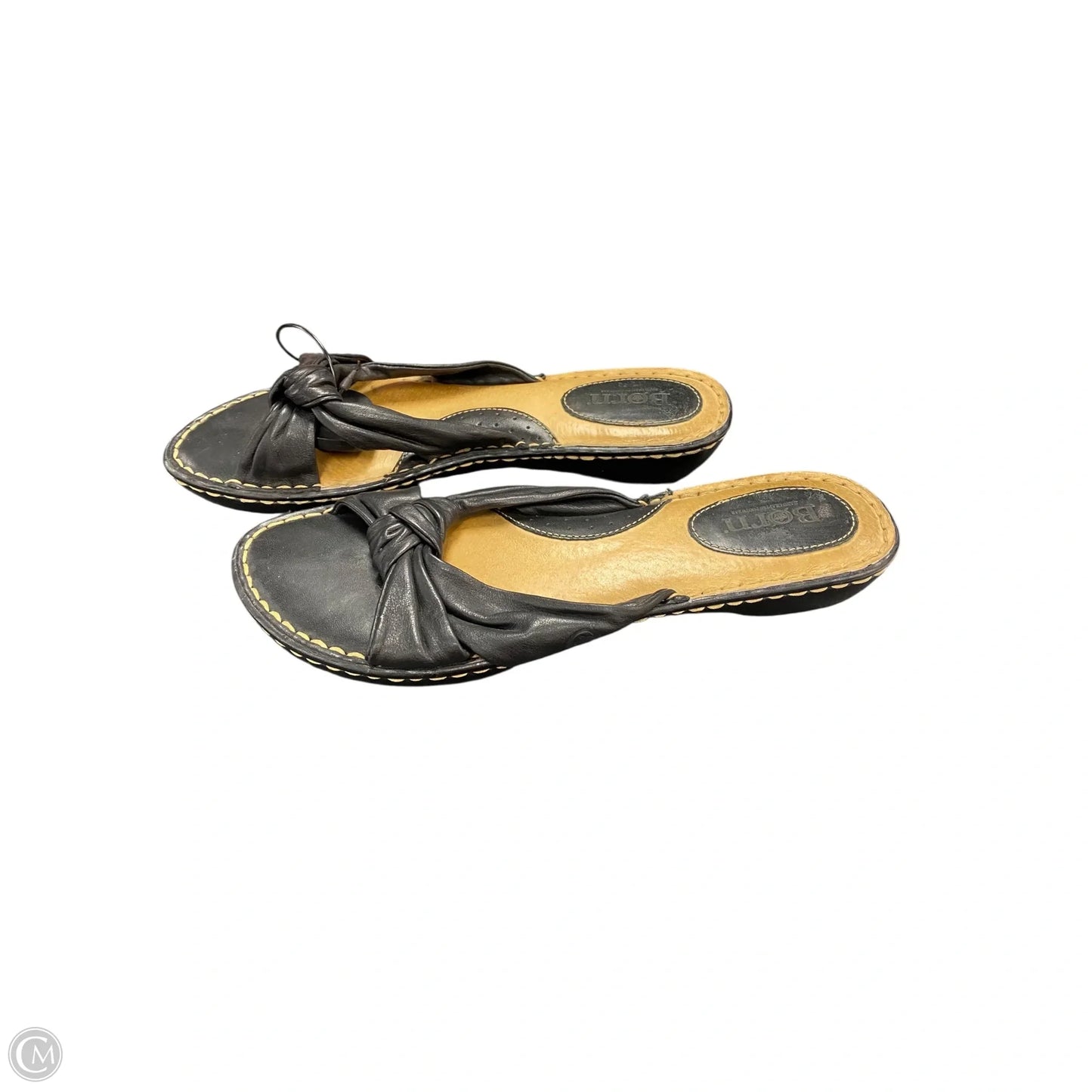 Sandals Flats By Born In Black, Size: 9