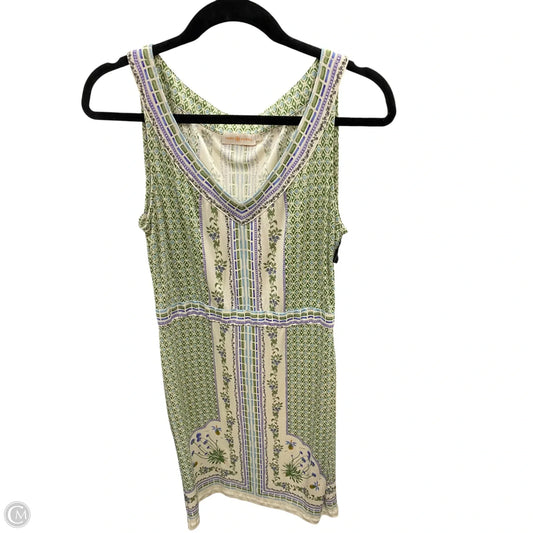 Dress Designer By Tory Burch In Green & Purple, Size: S