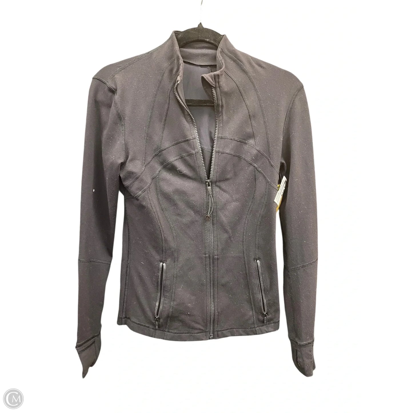 Athletic Jacket By Lululemon In Black, Size: 6