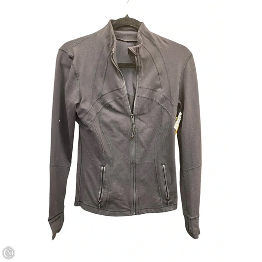 Athletic Jacket By Lululemon In Black, Size: 6