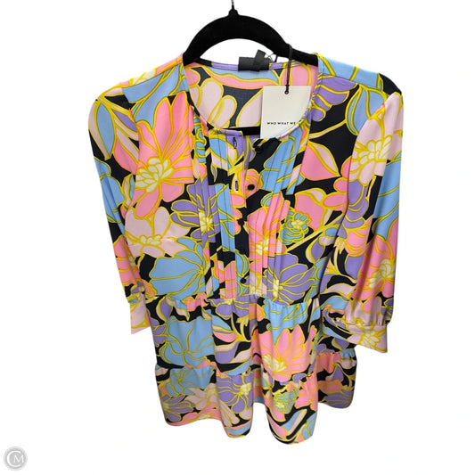 Dress Casual Short By Who What Wear In Pink & Purple, Size: S