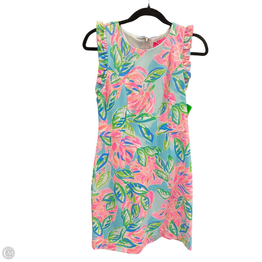 Dress Designer By Lilly Pulitzer In Blue & Pink, Size: 4