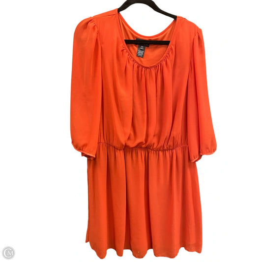 Dress Casual Short By En Focus In Orange, Size: 2x