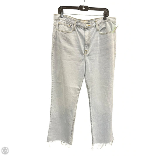 Jeans Wide Leg By Frame In Blue Denim, Size: 12