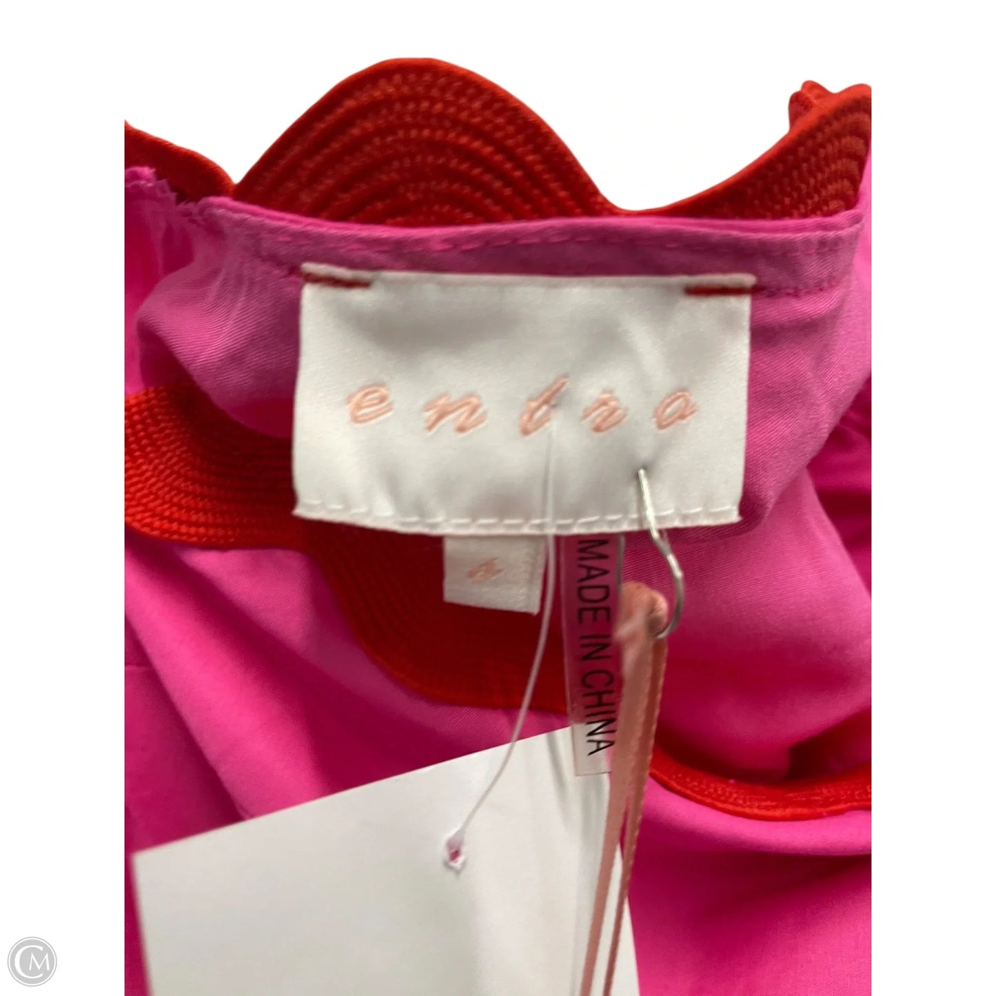 Dress Casual Short By Entro In Pink & Red, Size: S