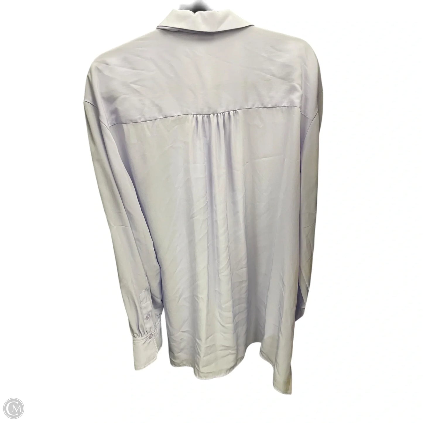 Blouse Long Sleeve By Worthington In Purple, Size: Xl