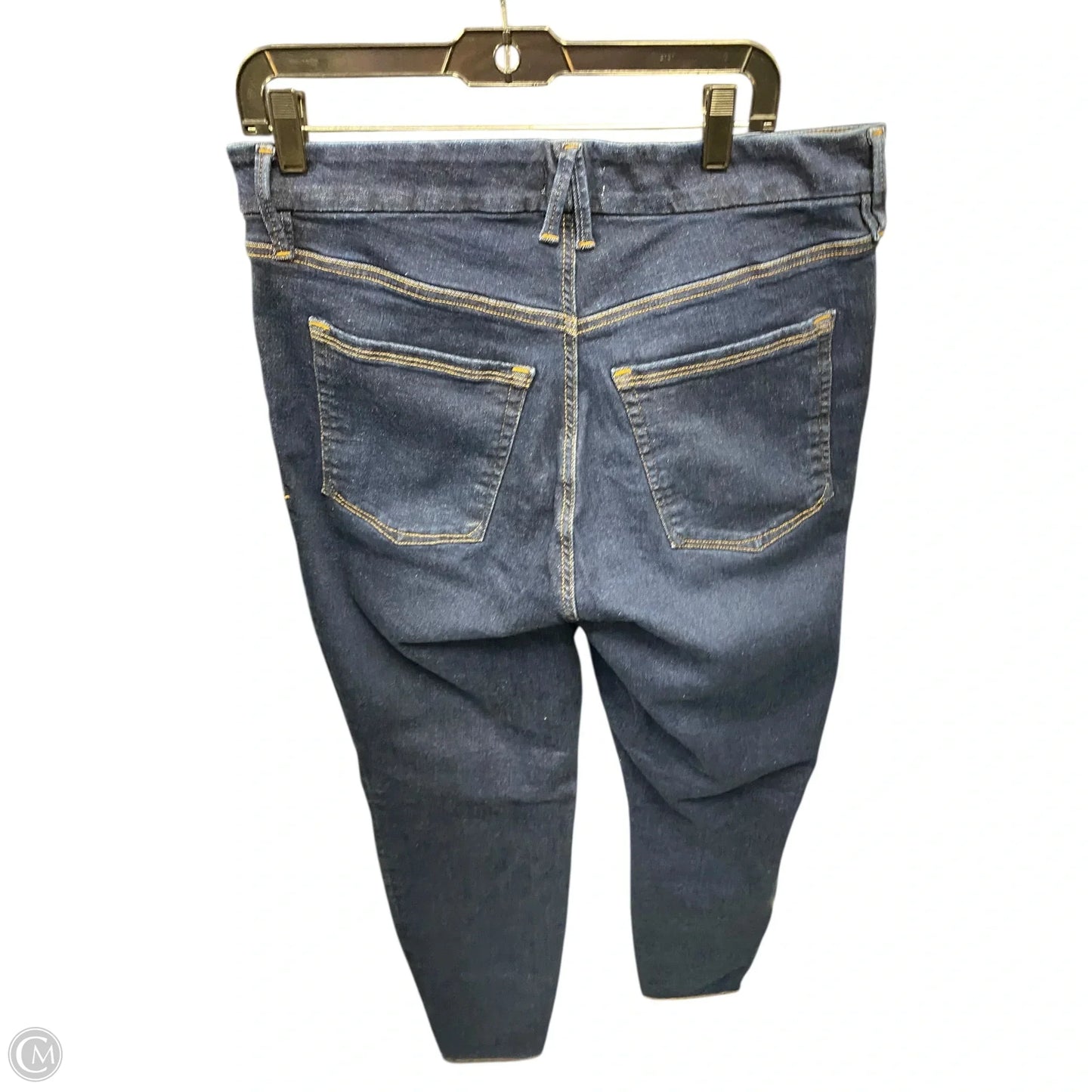 Jeans Skinny By Good American In Blue Denim, Size: 16