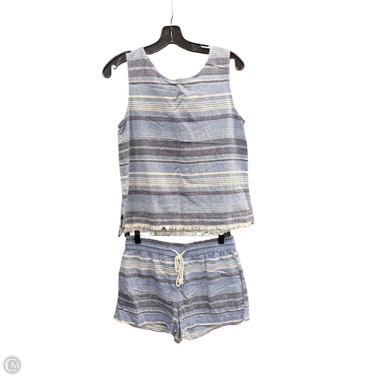 Shorts Set By Loft In Blue & White, Size: S