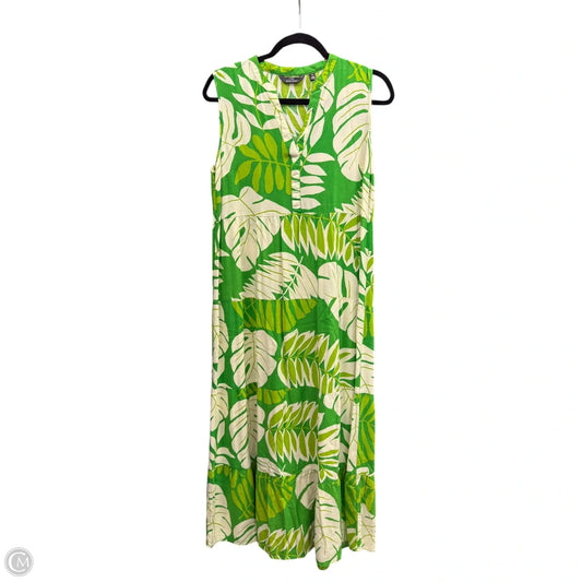 Dress Casual Maxi By Mlle Gabrielle In Tropical Print, Size: M