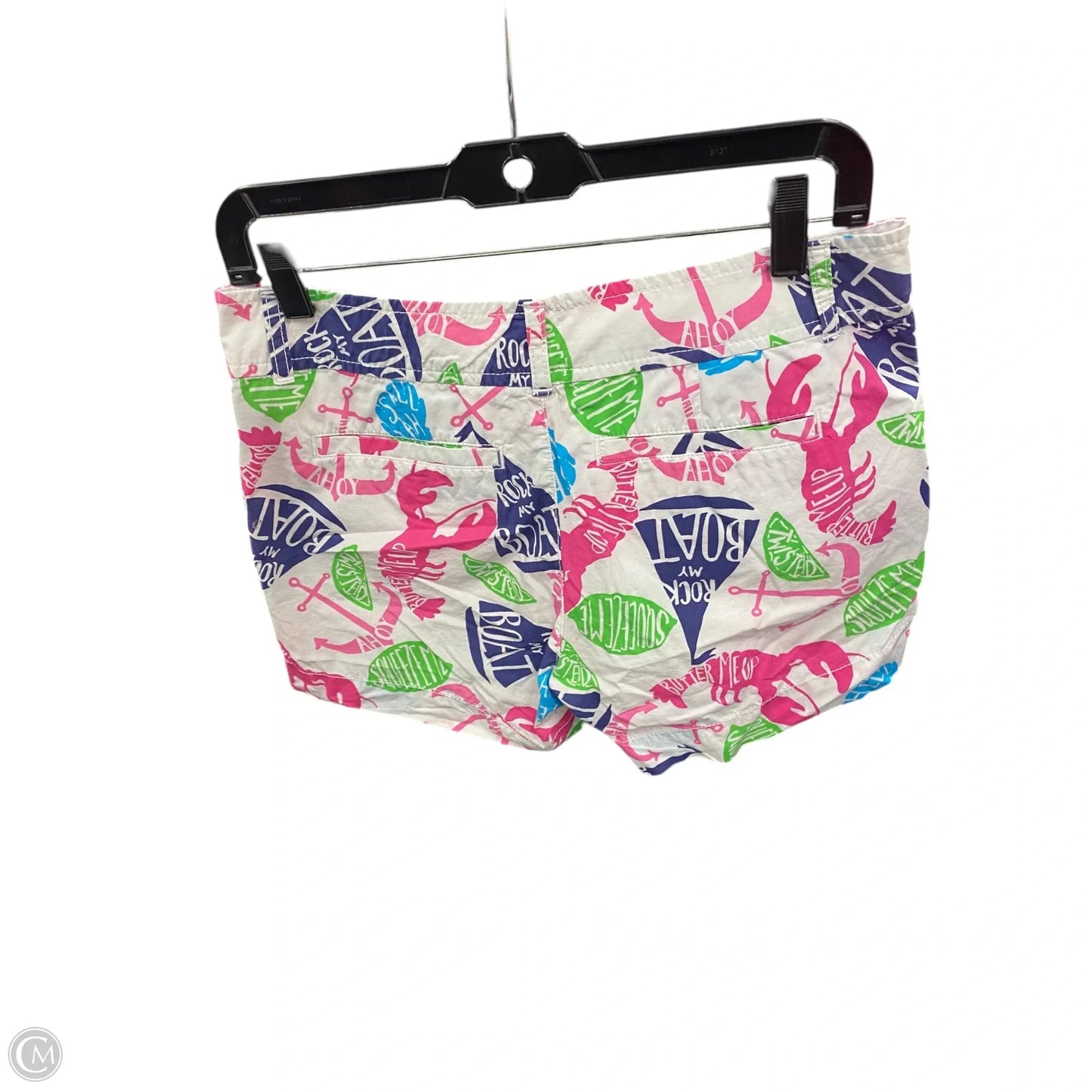 Shorts Designer By Lilly Pulitzer In Pink & White, Size: 2