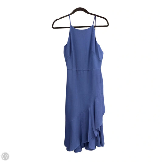 Dress Casual Midi By White House Black Market In Blue, Size: 6p