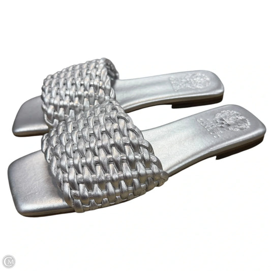Sandals Flats By Vince Camuto In Silver, Size: 9