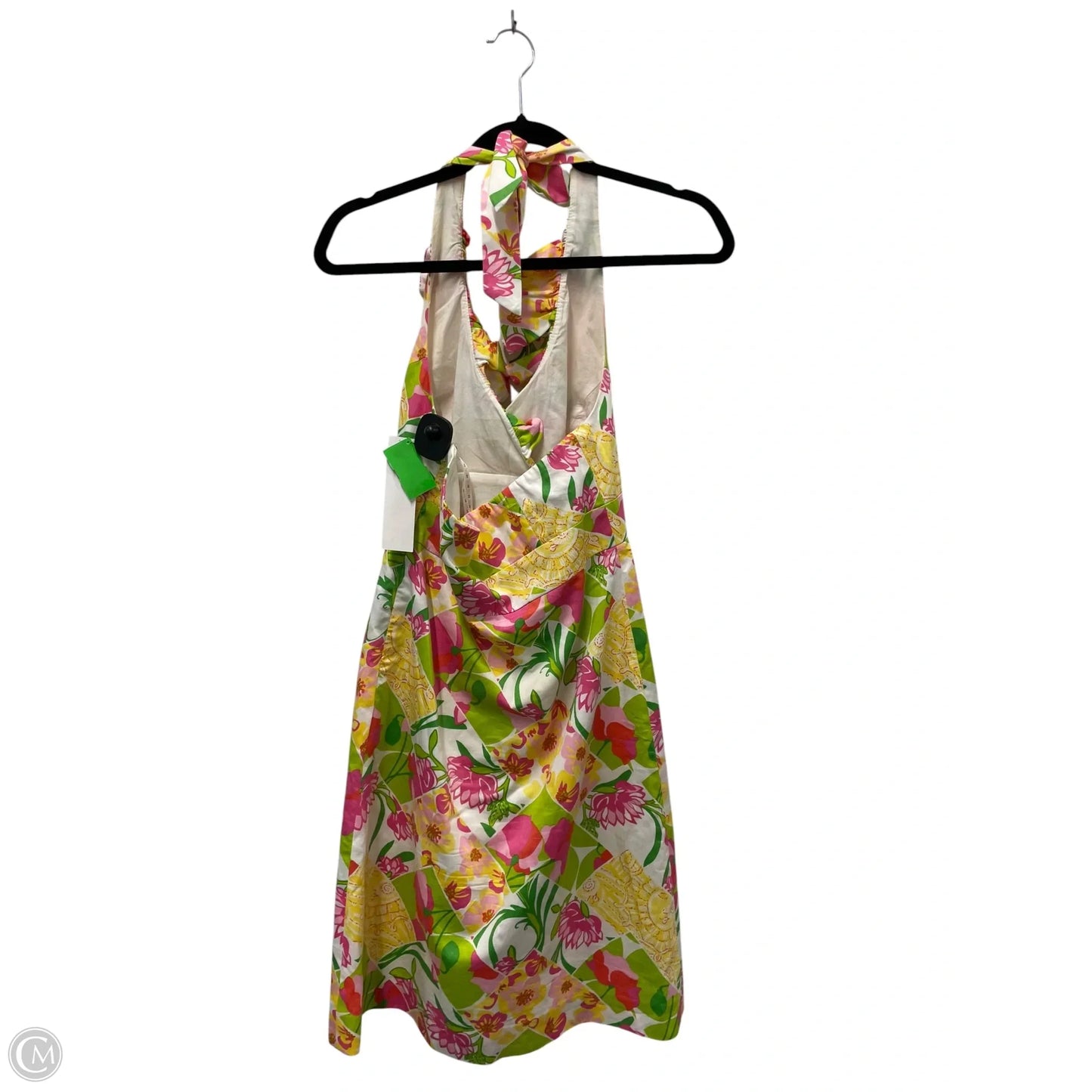 Dress Designer By Lilly Pulitzer In Green & Pink, Size: 4