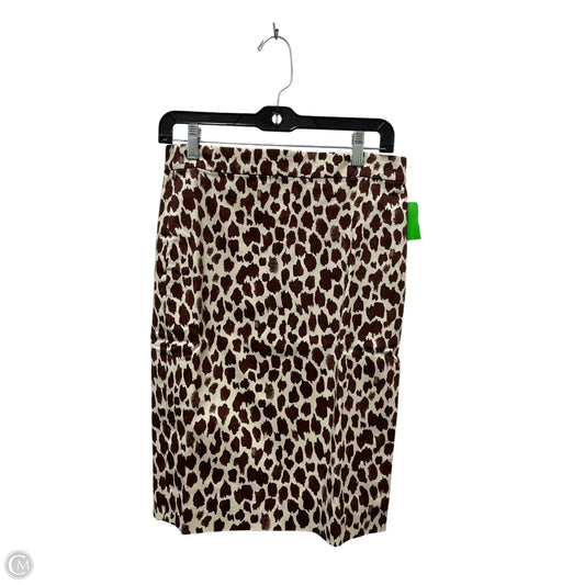 Skirt Mini & Short By J. Crew In Brown & Cream, Size: 2