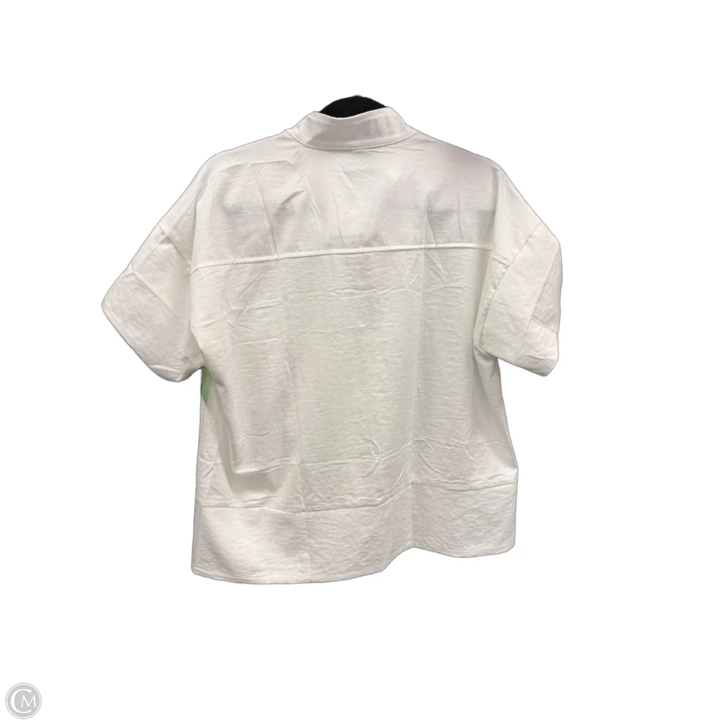 Top Short Sleeve By Cme In White, Size: M