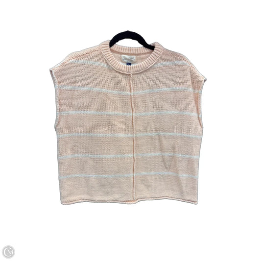 Sweater Short Sleeve By Universal Thread In Peach, Size: S