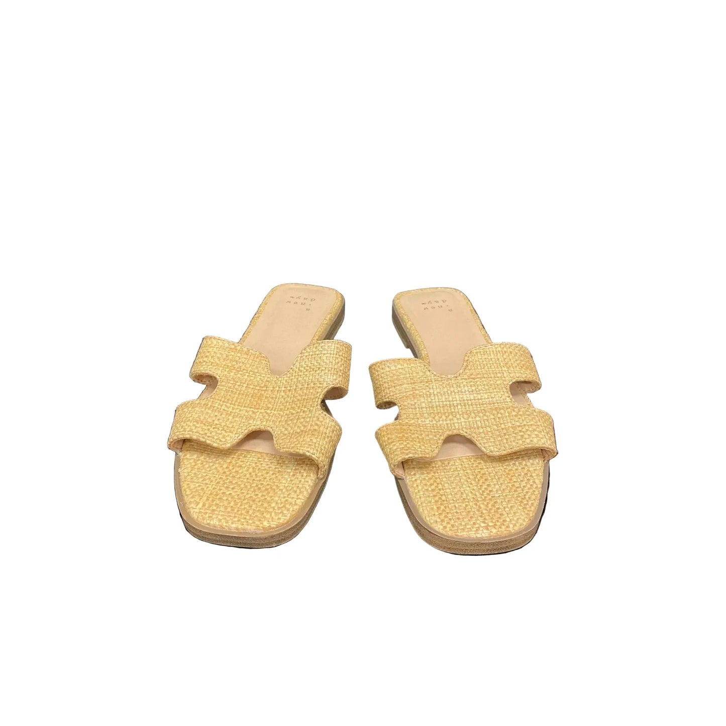 Sandals Flats By A New Day In Beige, Size: 6