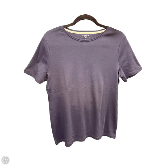 Top Short Sleeve Basic By Talbots In Navy, Size: L