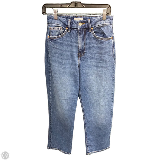 Jeans Wide Leg By Forever 21 In Blue Denim, Size: 4
