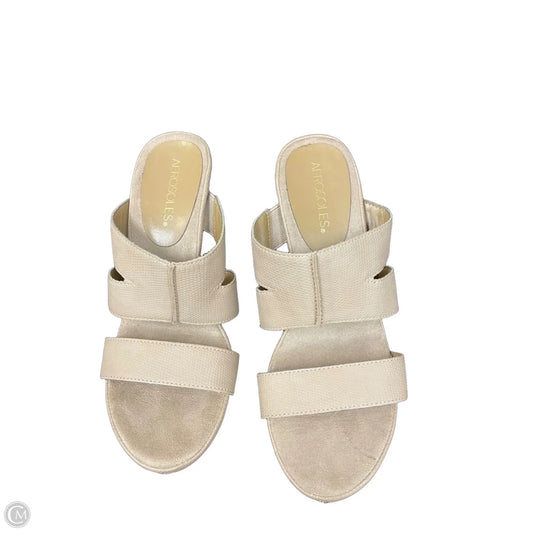 Sandals Heels Kitten By Aerosoles In Tan, Size: 7