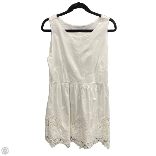 Dress Casual Midi By Garnet Hill In White, Size: 14