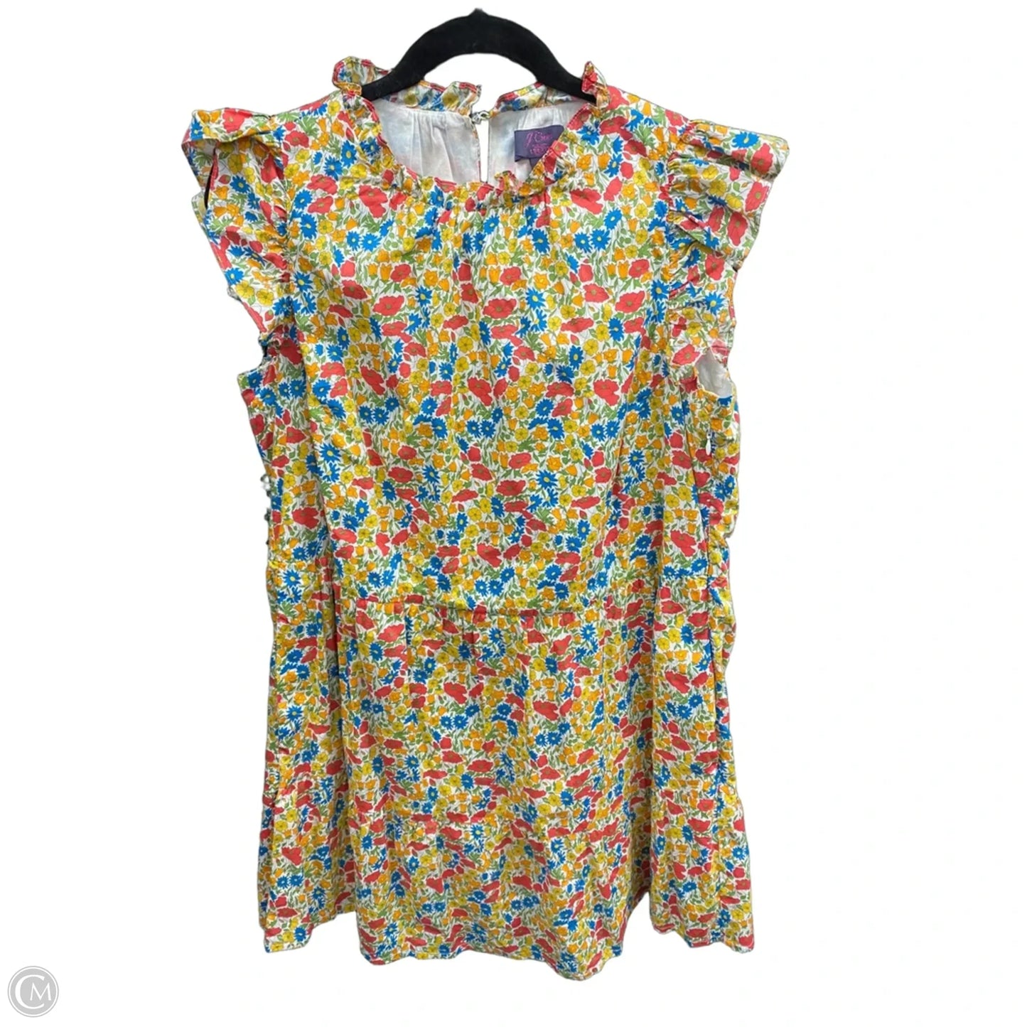 Dress Casual Short By J. Crew In Blue & Yellow, Size: L