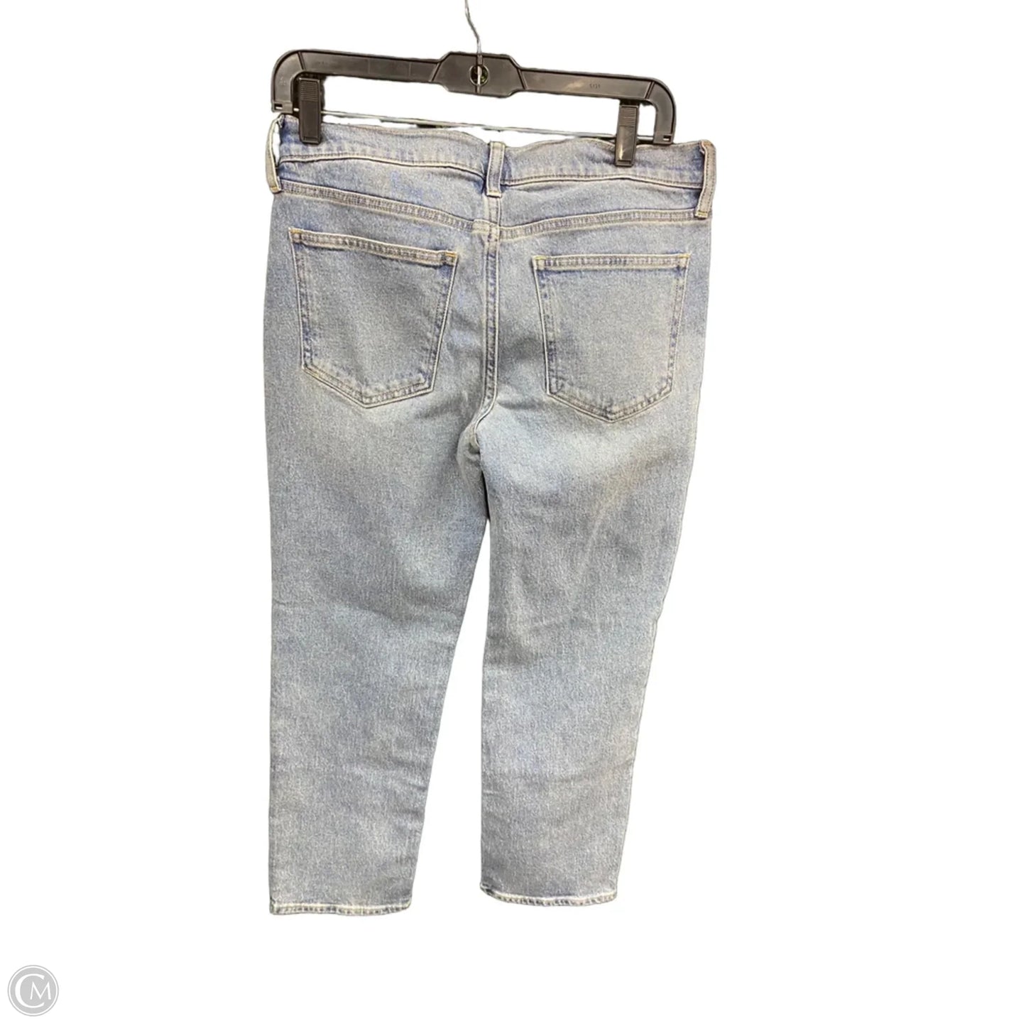Jeans Straight By Gap In Blue Denim, Size: 8p