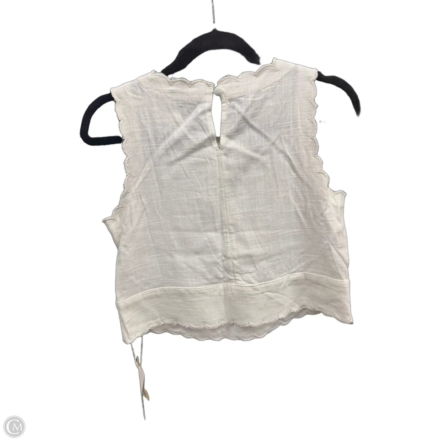 Blouse Sleeveless By Cmc In Ivory, Size: Xs