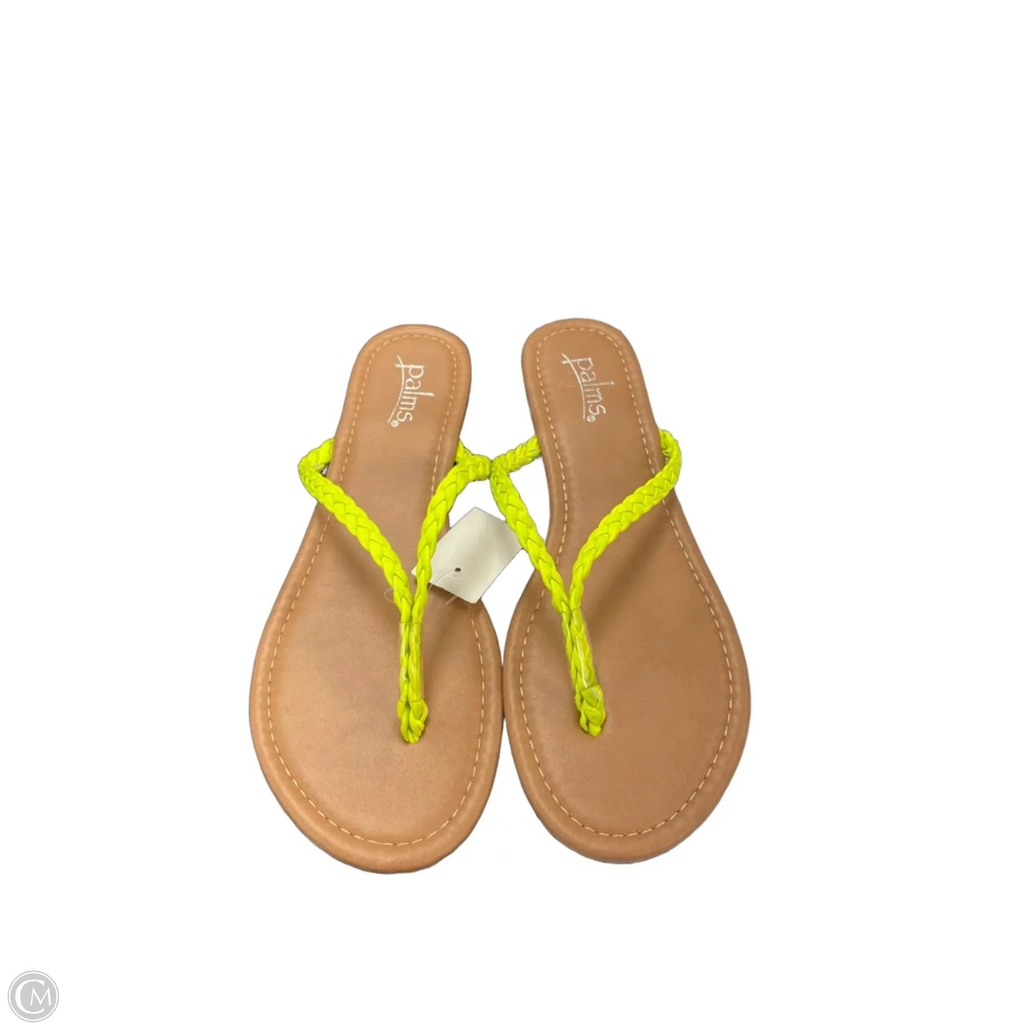 Sandals Flip Flops By Clothes Mentor In Yellow, Size: 9