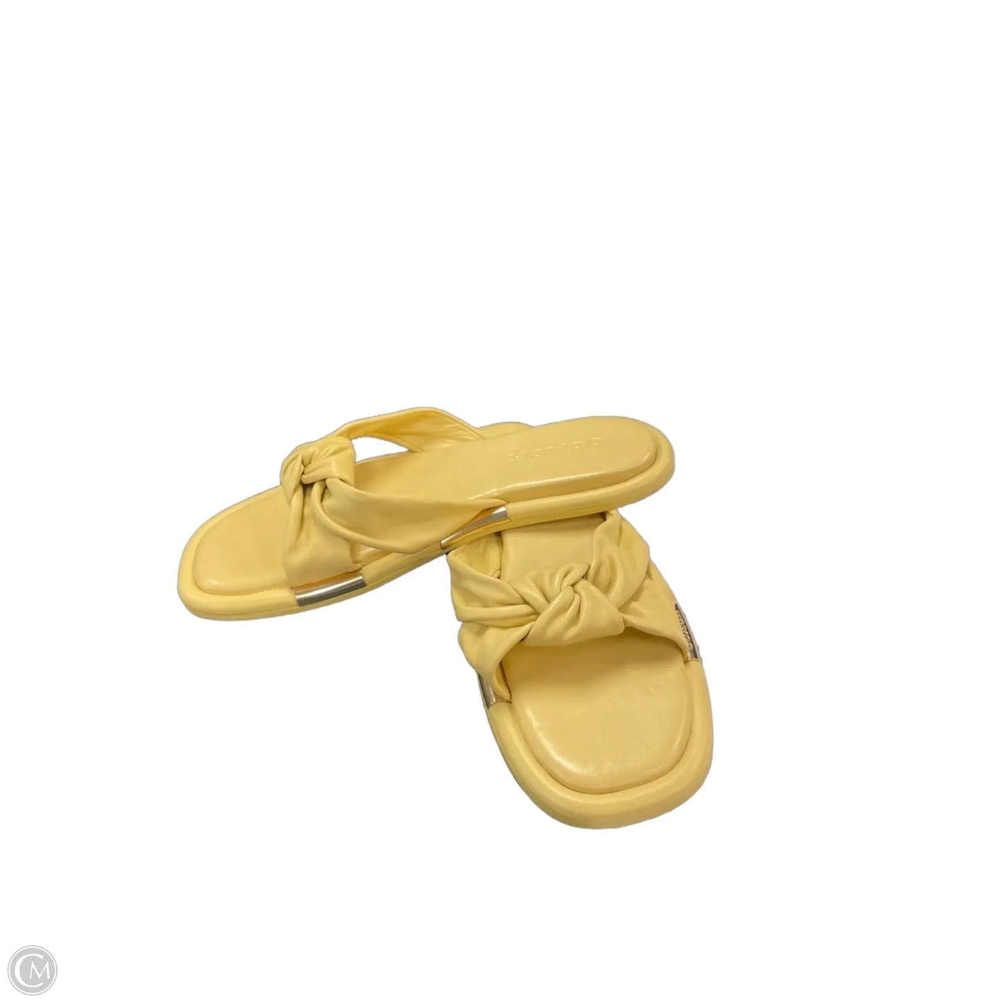 Sandals Designer By Coach In Yellow, Size: 9