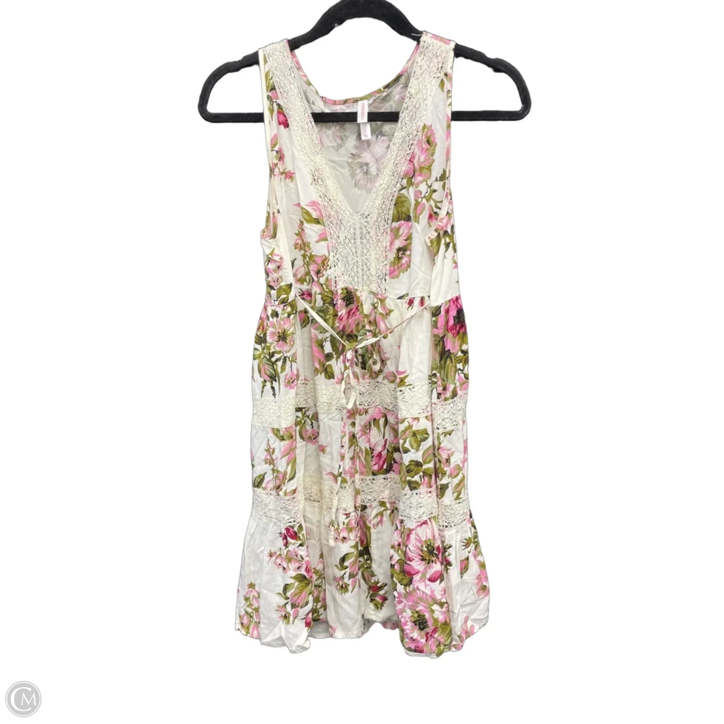 Dress Casual Short By Xhilaration In Green & Pink, Size: Xs