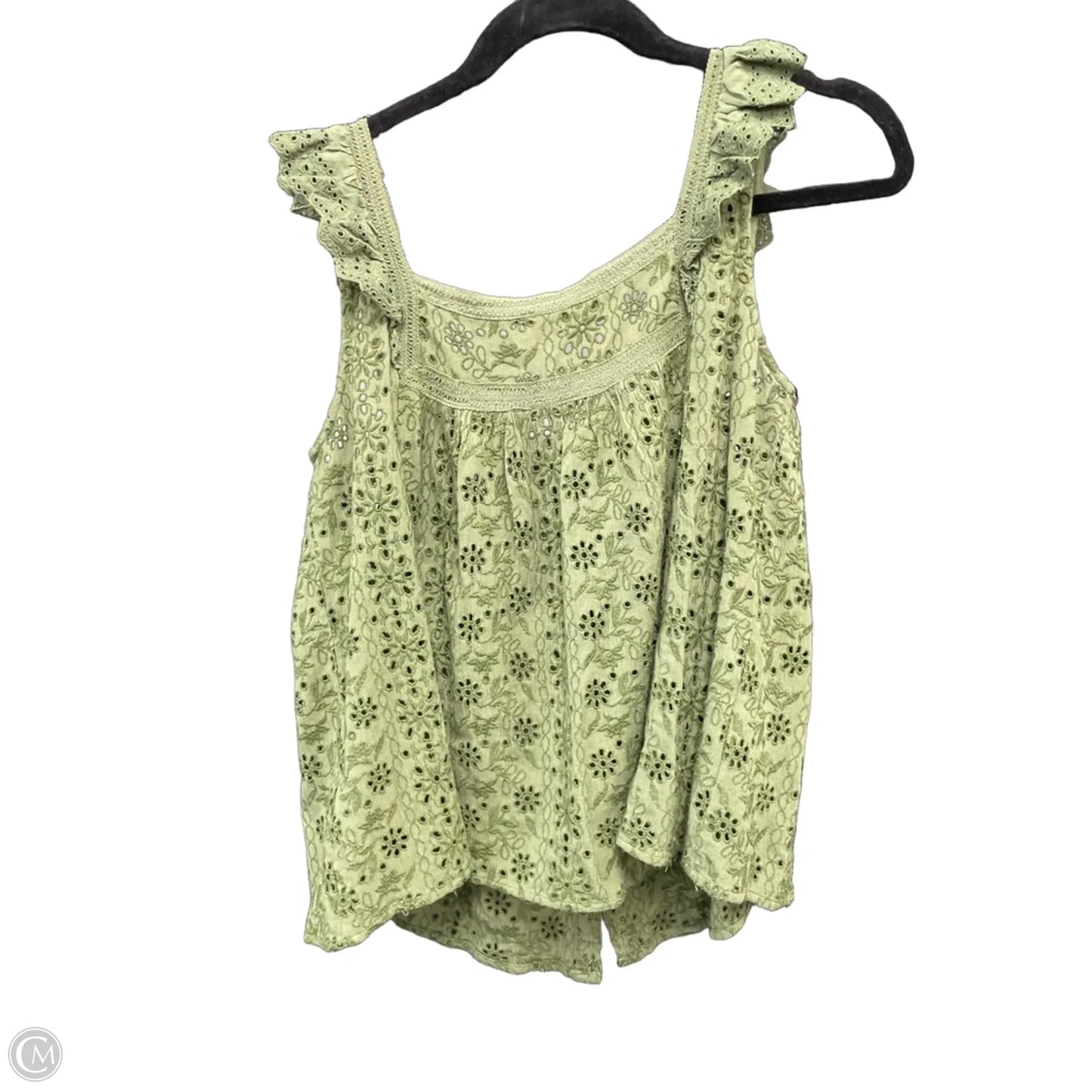 Top Sleeveless By Lucky Brand In Green, Size: S
