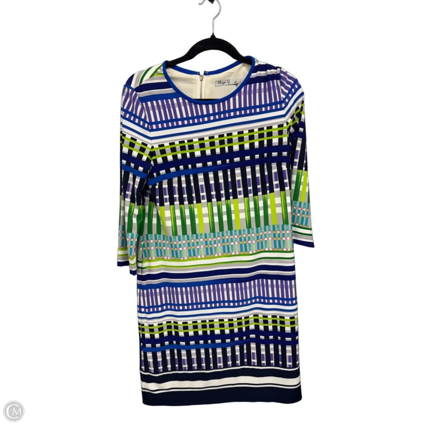 Dress Casual Short By Eliza J In Blue & Purple, Size: 10