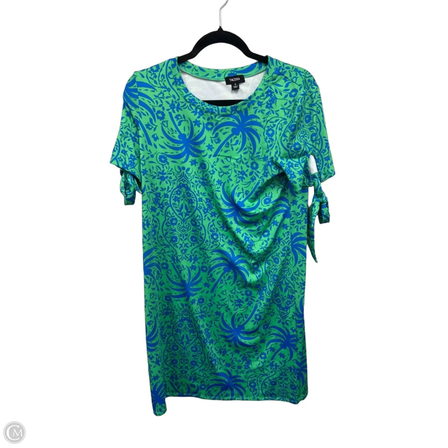 Dress Casual Short By Tacera In Blue & Green, Size: S