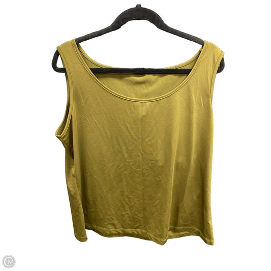 Tank Top By Ashley Stewart In Green, Size: 1x