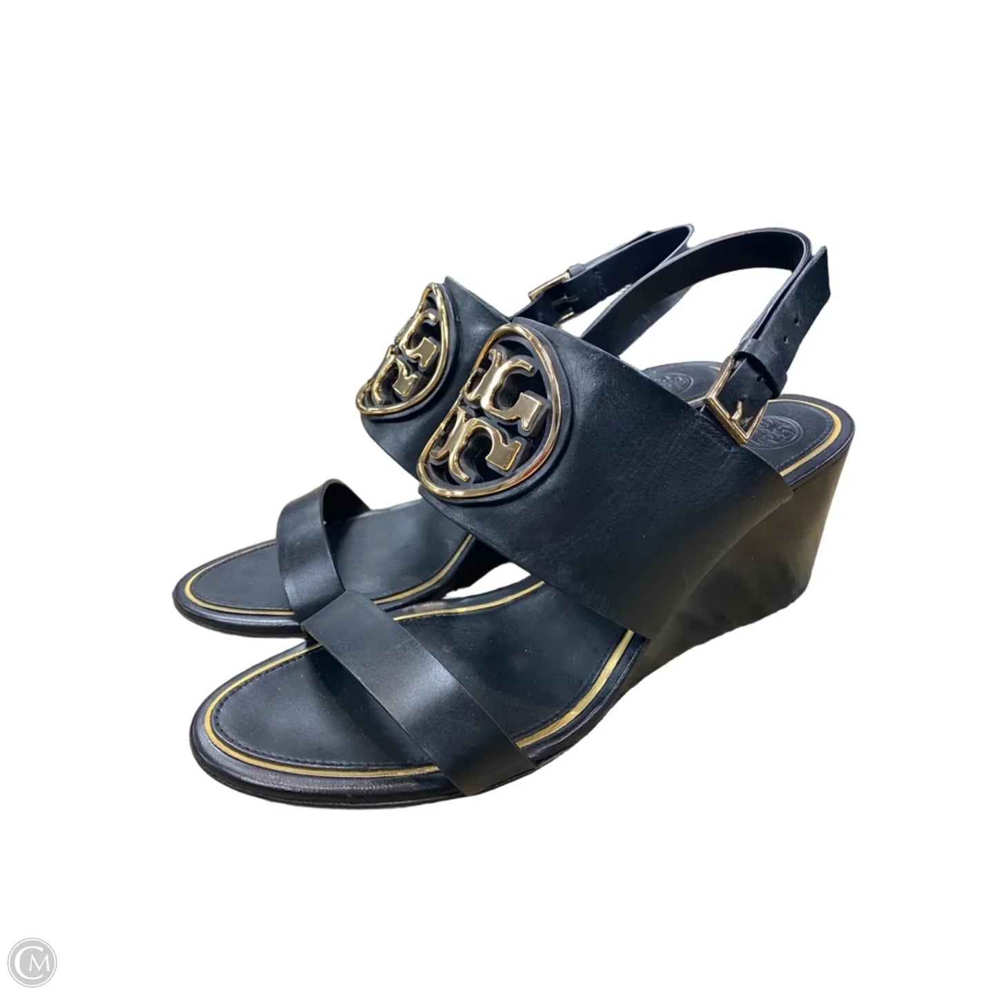 Sandals Designer By Tory Burch In Black, Size: 9