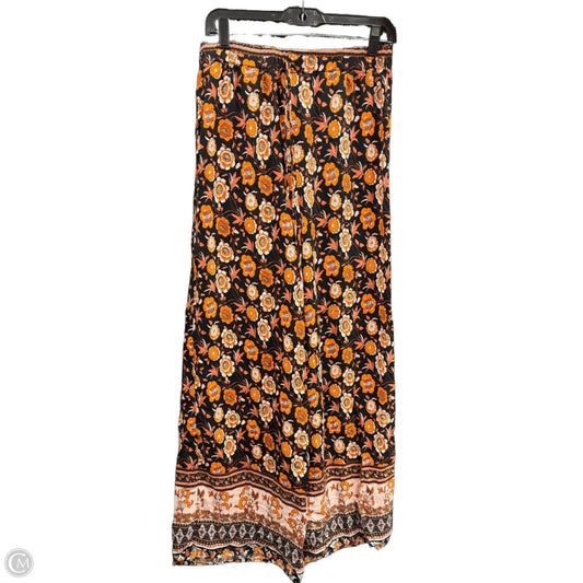 Pants Lounge By Shein In Black & Orange, Size: 8